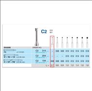 Freza Horico C2 104 006 ,   con invers