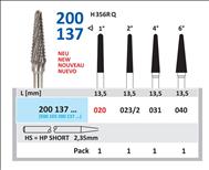 Freza  pt. METAL, 2 grade, Horico 200 137 023/2,  2.3 mm, paralelofrezor    coarse