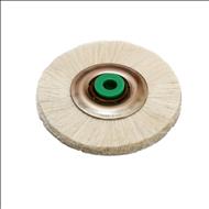 Perie centru metal Slim Soft alb 48 mm D