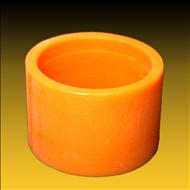 Ring silicon cilindric portocaliu nr.9
