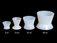Bol mixare silicon,  transparent   90 ml d