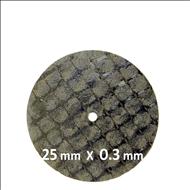 Disc texturat  25 x 0.3 mm  Negru