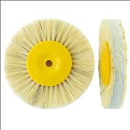 Perie lustruit,  80 mm, burete + panza, centru galben, dur