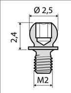  039SFN2 ( 1 buc / cut ), bila NORMO,  cu filet de fixare de 2 mm